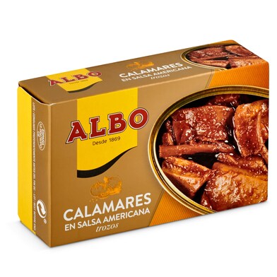 Trozos de calamares en salsa americana Albo lata 72 g-0