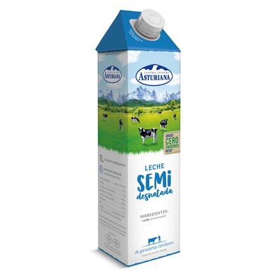 Leche semidesnatada Central Lechera Asturiana brik 1 l-0 Leche semidesnatada Central Lechera Asturiana brik 1 l-0