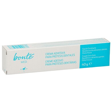 Crema fijadora adhesiva acción inmediata para prótesis dentales Bonté Med de Dia tubo 40 ml-0
