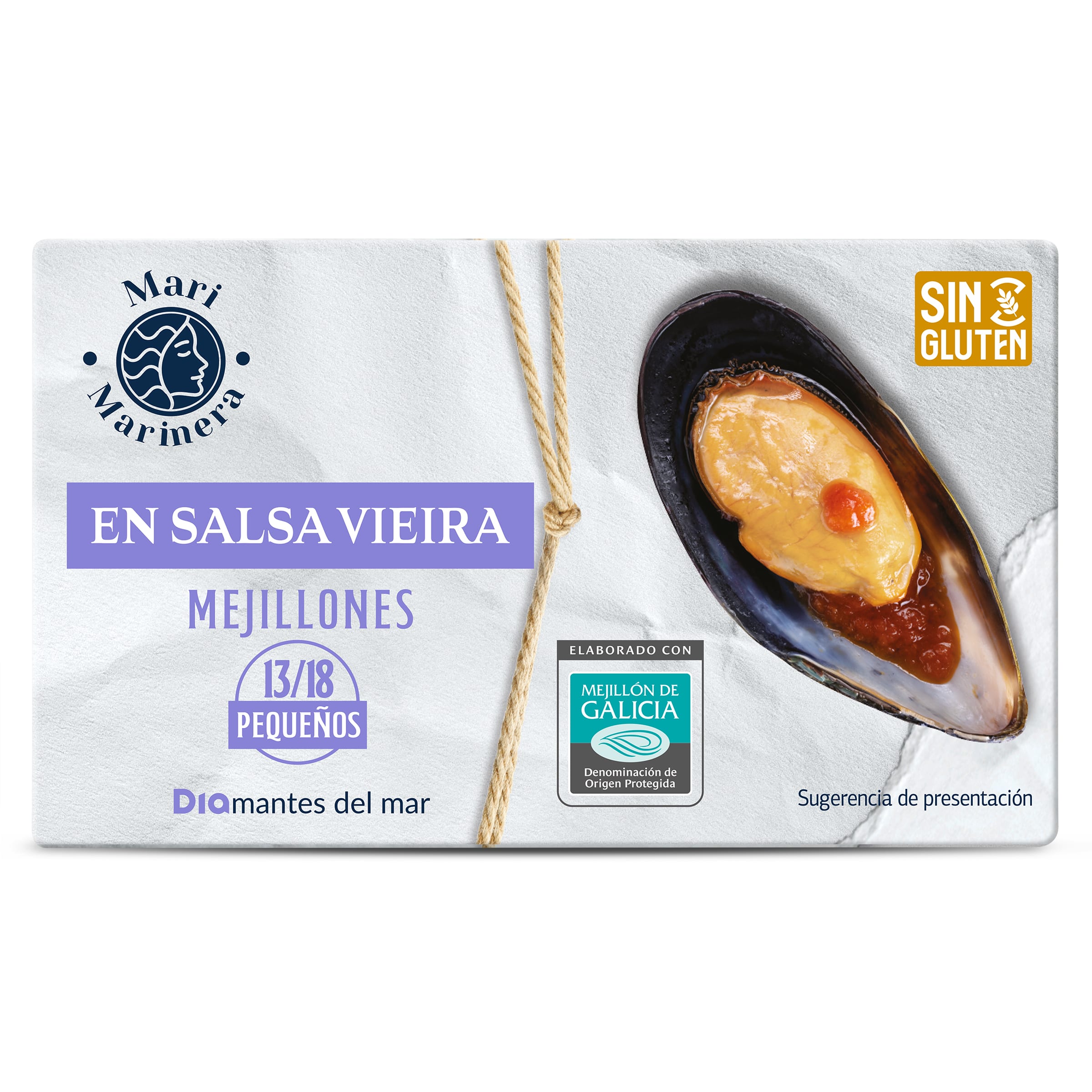 Mejillones en salsa vieira 13/18 piezas Dia Mari Marinera 69 g
