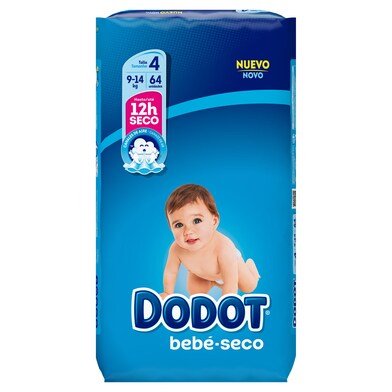 Pañales 9-14 kgs talla 4 Dodot bolsa 64 unidades - Supermercados DIA