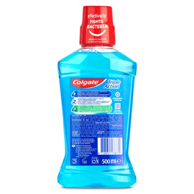 Enjuague bucal antibacterias Colgate Triple Action botella 500 ml-1 Enjuague bucal antibacterias Colgate Triple Action botella 500 ml-1