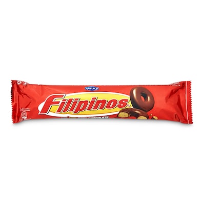 Roscos de galleta con chocolate negro Artiach Filipinos bolsa 128 g + 35 g gratis-0