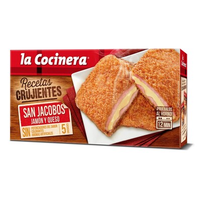 San jacobos de jamón y queso La cocinera caja 388 g-0 San jacobos de jamón y queso La cocinera caja 388 g-0
