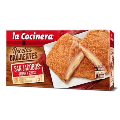 San jacobos de jamón y queso La cocinera caja 388 g-0