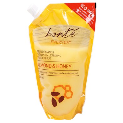 Jabón de manos líquido almendra y miel recambio Bonté Everyday de Dia bolsa 500 ml-0 Jabón de manos líquido almendra y miel recambio Bonté Everyday de Dia bolsa 500 ml-0