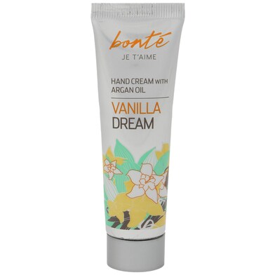 Crema de manos vainilla con aceite de argán Bonté Je t'aime de Dia tubo 30 ml-0 Crema de manos vainilla con aceite de argán Bonté Je t'aime de Dia tubo 30 ml-0