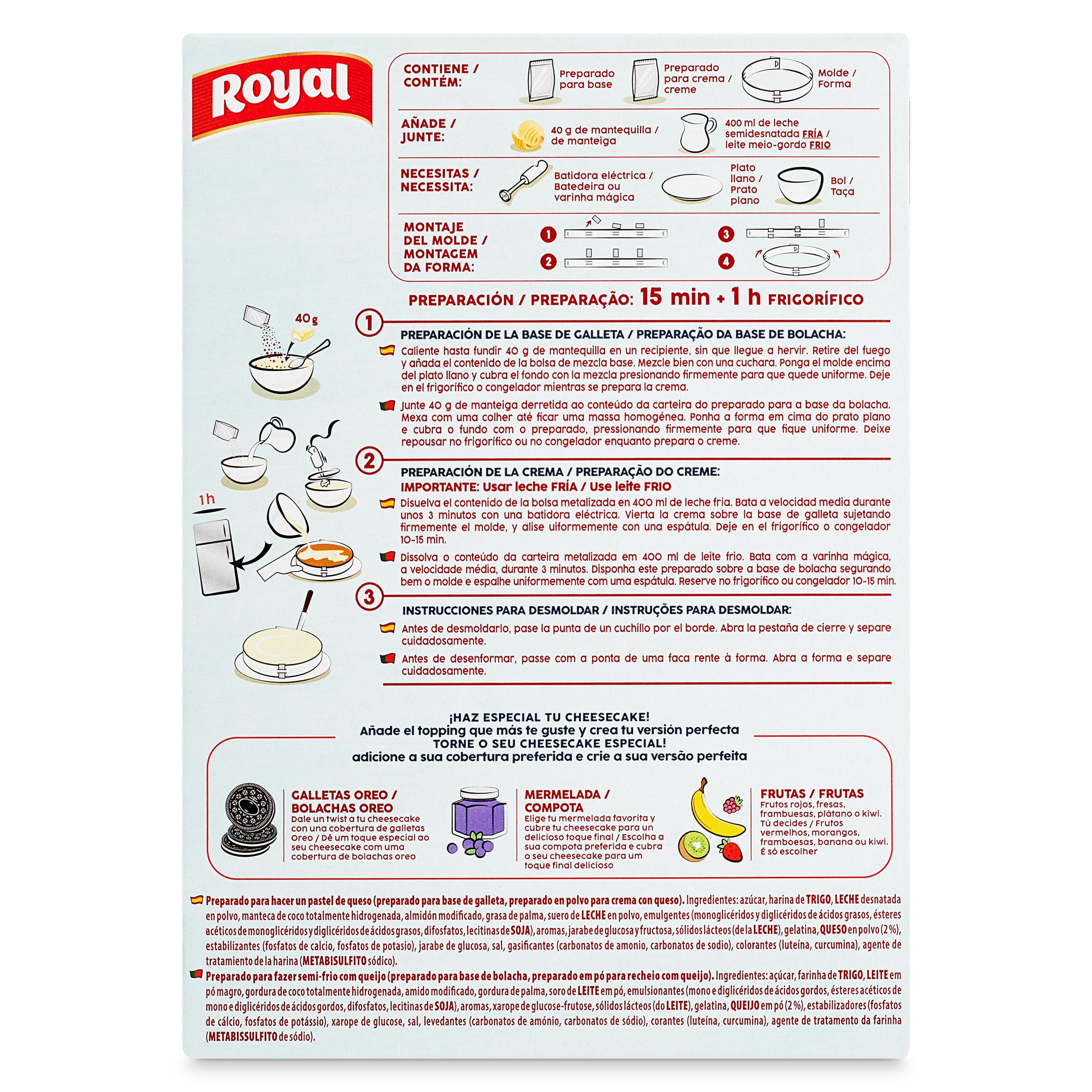 Preparado para tarta de queso Royal 300 g