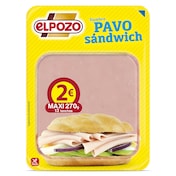 Fiambre de pavo sándwich ELPOZO   BANDEJA 270 GR