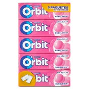 Chicles sabor bubblemint sin azúcar Orbit bolsa 5 unidades