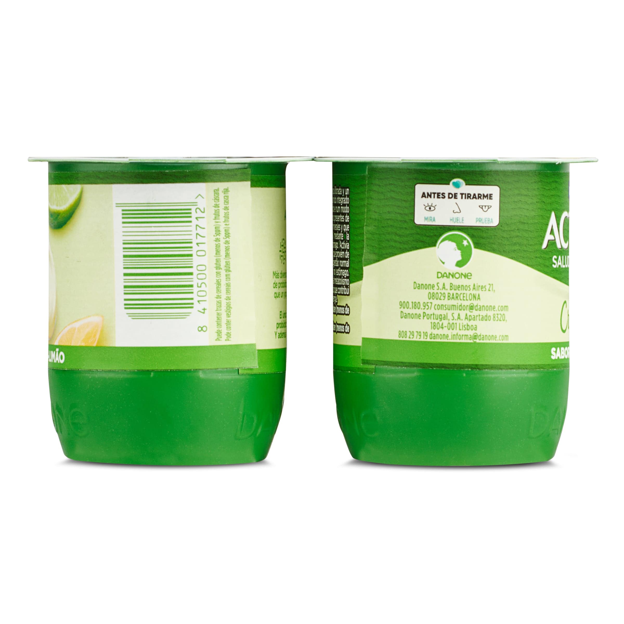 Bífidus cremoso de lima-limón Activia 4 x 115 g