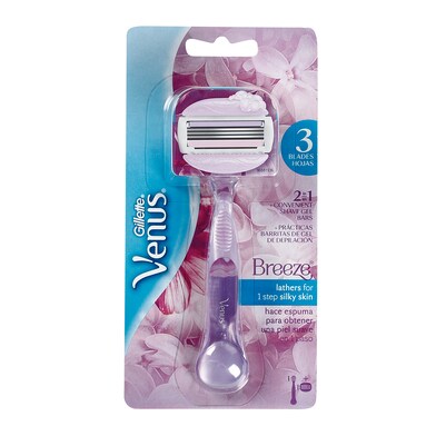 Maquinilla 2 en 1 Gillette Venus Breeze blister 1 unidad-0 Maquinilla 2 en 1 Gillette Venus Breeze blister 1 unidad-0