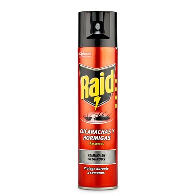 Insecticida para cucarachas y hormigas Raid spray 400 ml-0