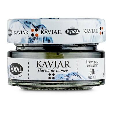 Huevas de capelán ROYAL PESCADOS FRASCO 50 GR-1 Huevas de capelán ROYAL PESCADOS FRASCO 50 GR-1
