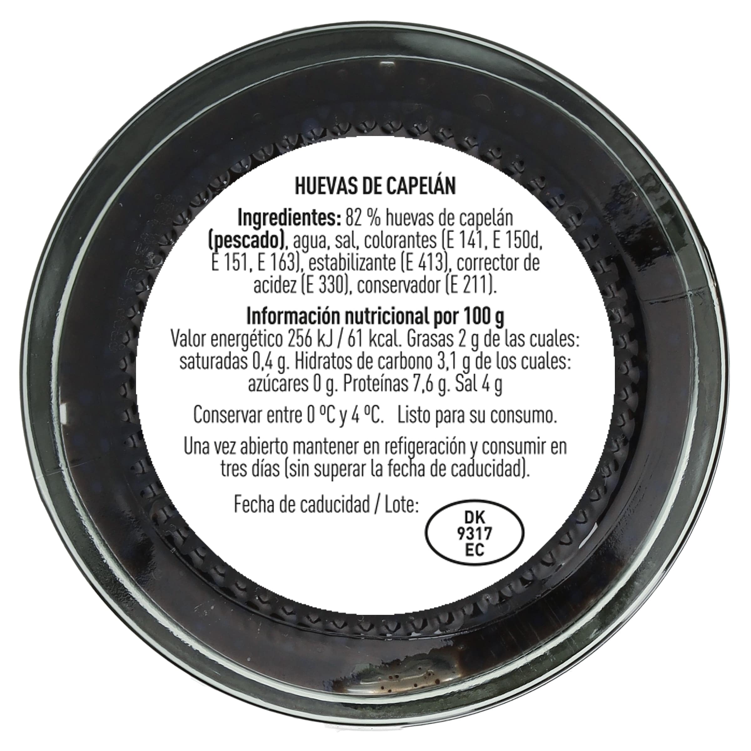 Huevas de Islandia negras Royal 50 g