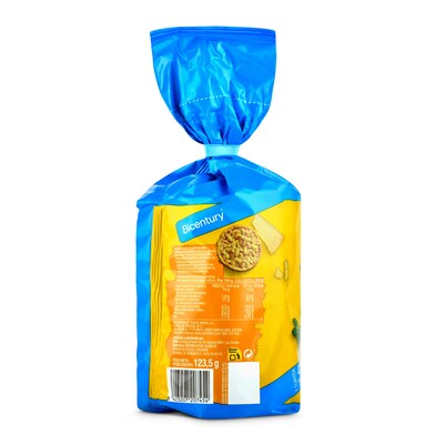 Tortitas de maíz con queso y albahaca Bicentury bolsa 123 g-1