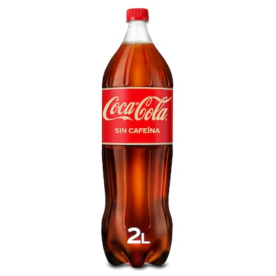 Refresco de cola sin cafeína Coca-Cola botella 2 l-0
