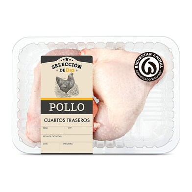 Cuartos traseros de pollo Selección de Dia bandeja 650g-1 Cuartos traseros de pollo Selección de Dia bandeja 650g-1