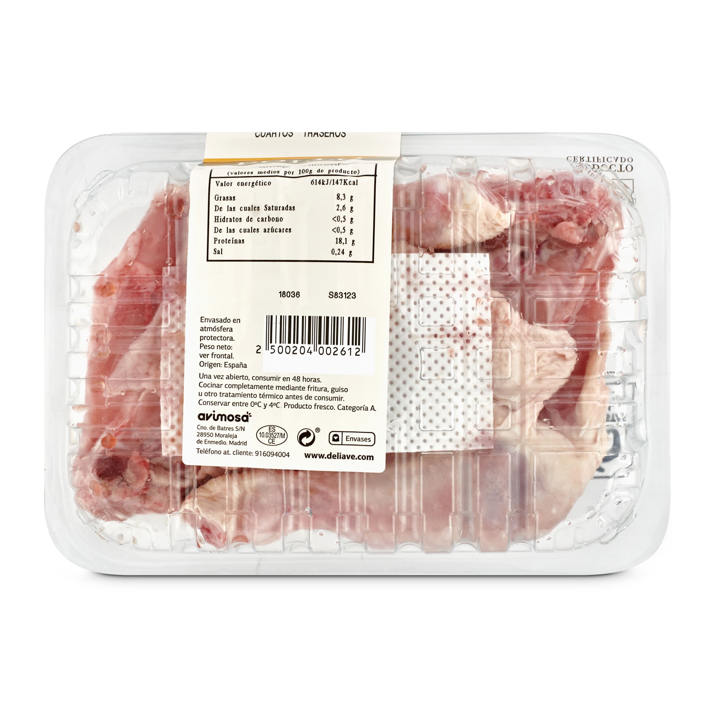 Cuartos traseros de pollo Selección de Dia 920 g aprox.