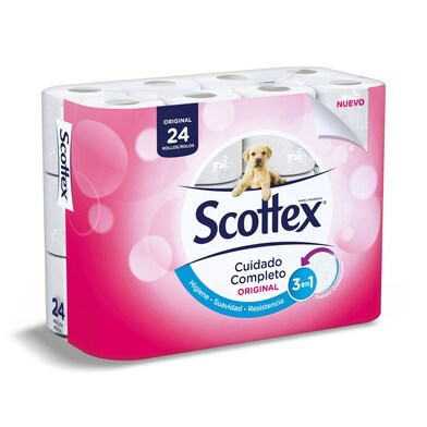 Papel higiénico original Scottex bolsa 24 unidades-0