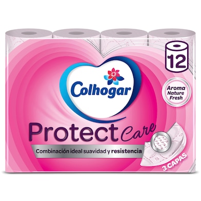 Papel higiénico protect Colhogar bolsa 12 unidades-0