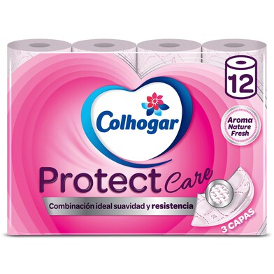 Papel higiénico protect Colhogar bolsa 12 unidades-0