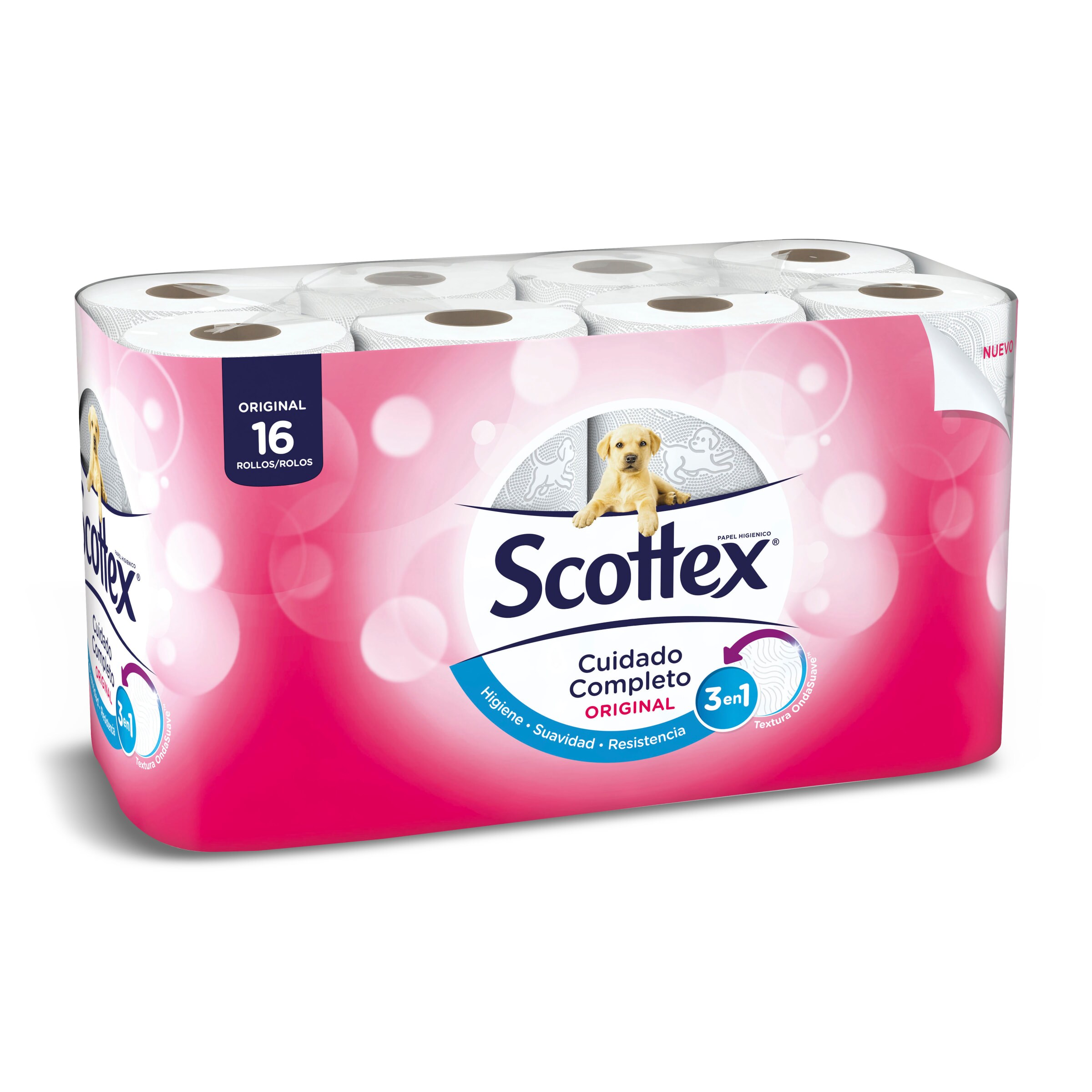 Papel higiénico original Scottex bolsa 16 unidades