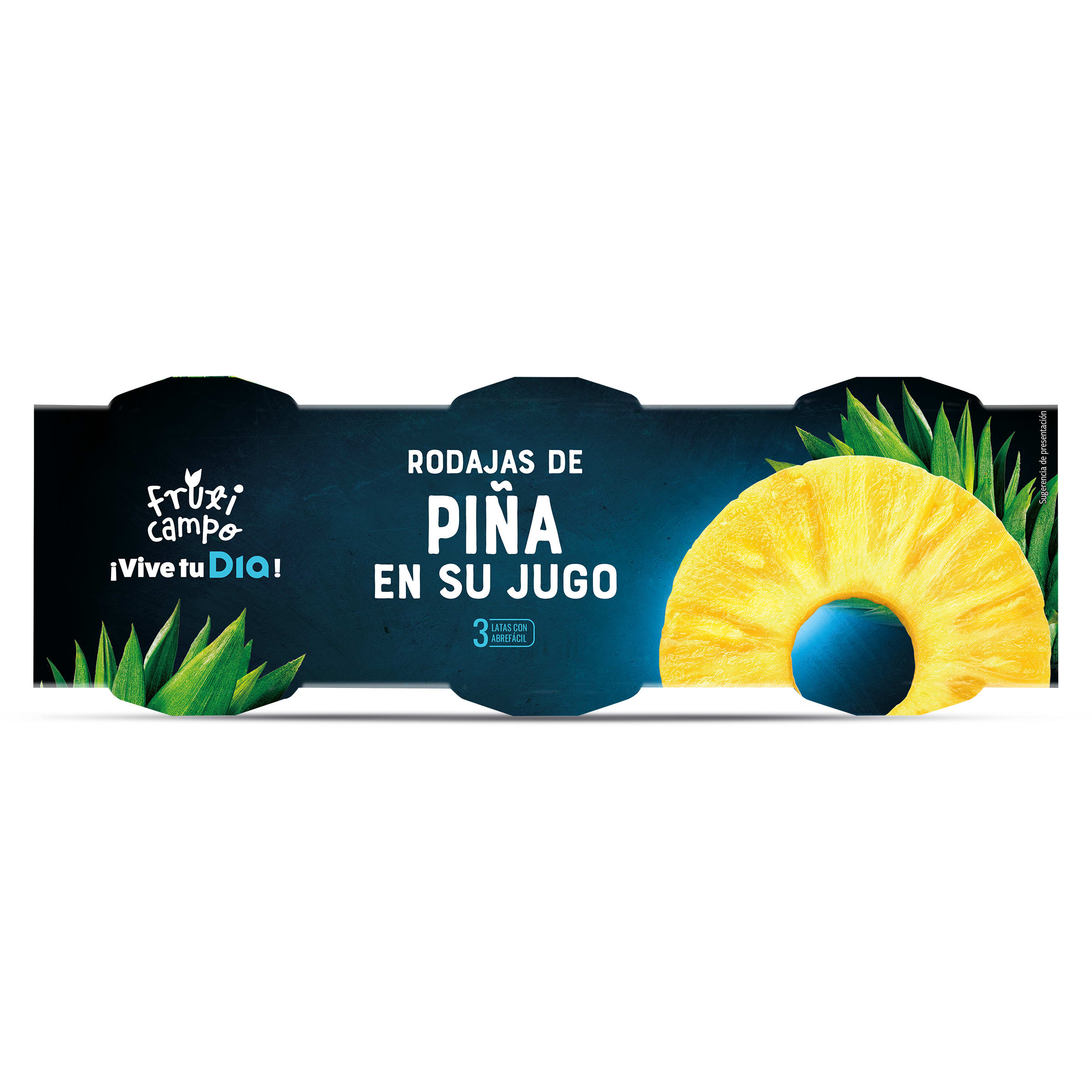 Piña en su jugo en rodajas Dia Fruticampo 3 x 137 g