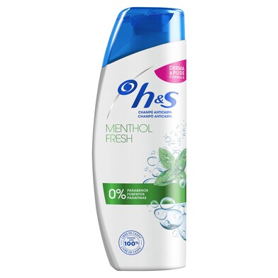 Champú anticaspa menthol fresh H&s frasco 255 ml-0 Champú anticaspa menthol fresh H&s frasco 255 ml-0