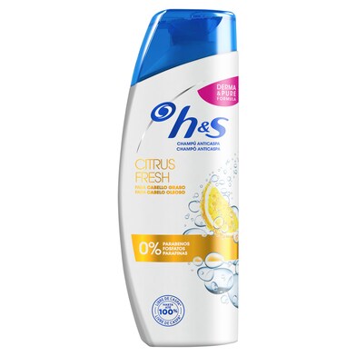 Champú anticaspa citrus fresh H&s frasco 255 ml-0 Champú anticaspa citrus fresh H&s frasco 255 ml-0