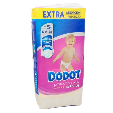 Pañales 12-17 kgs talla 5 Dodot bolsa 48 unidades-0 Pañales 12-17 kgs talla 5 Dodot bolsa 48 unidades-0