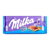 Chocolate con leche con trozos de chips ahoy Milka 100 g