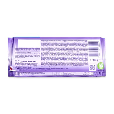 Chocolate con leche con trozos de chips ahoy Milka 100 g-1 Chocolate con leche con trozos de chips ahoy Milka 100 g-1