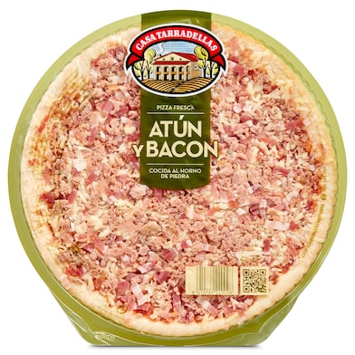 Pizza atún y bacon Casa Tarradellas bandeja 405 g-0