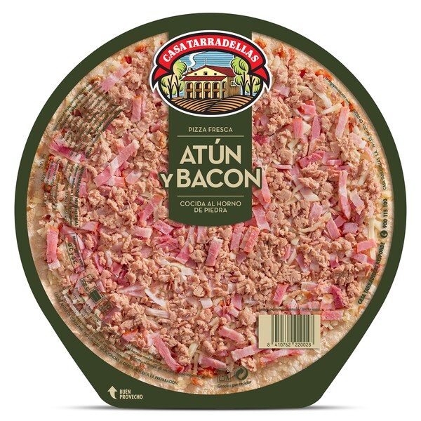 Pizza Atún y Bacon Casa Tarradellas Envase 405 Gr.