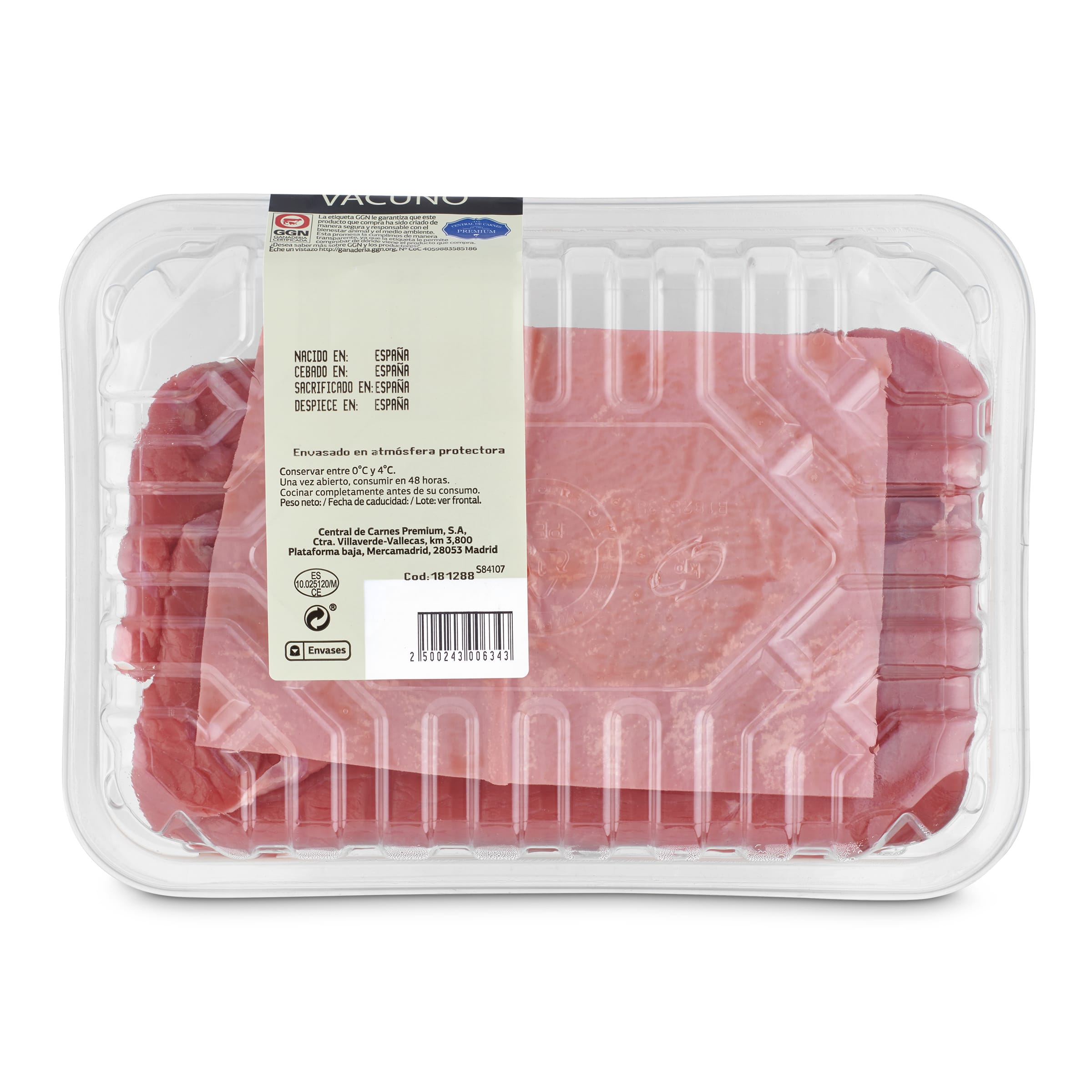 Filete 1º de vacuno Selección de Dia 450 g aprox.