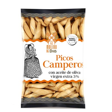 Picos camperos con aceite de oliva virgen extra El molino de Dia bolsa 200 g-0