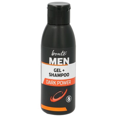 Gel de ducha y champú dark power formato viaje Bonté Men de Dia botella 100 ml-0