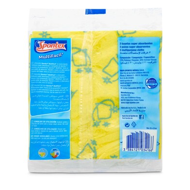 Bayeta multifácil super absorbente Spontex bolsa 3 unidades-1