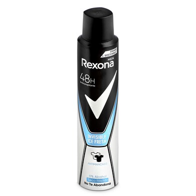 Desodorante invisible black + white Rexona spray 200 ml-0