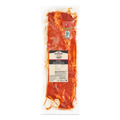 Tira de costilla de cerdo sabor barbacoa envasada al vacío Selección de Dia bolsa 1.1 Kg aprox.-0