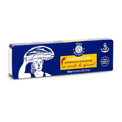 Sardinillas en aceite picante Mari Marinera de Dia estuche 2 x 62 g-0