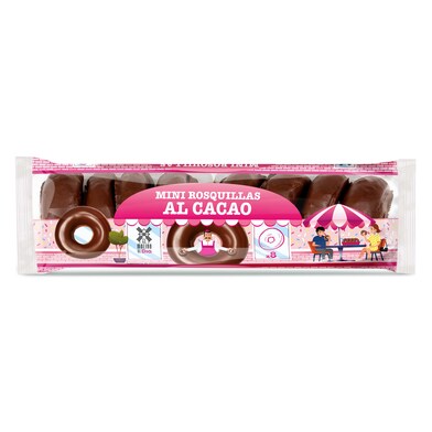 Mini rosquillas al cacao El molino de Dia bandeja 155 g-0