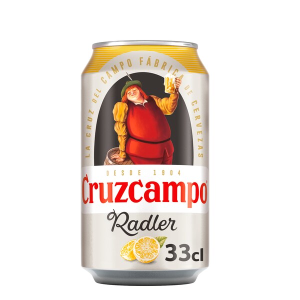 Cerveza Radler con Limón Cruzcampo Lata 33 Cl.