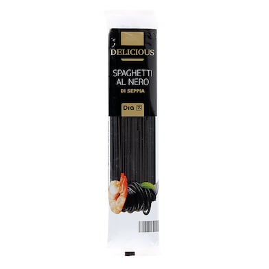 Espaguetis negros con tinta de sepia Dia Delicious estuche 250 g-0