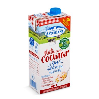 Nata para cocinar Central Lechera Asturiana brik 1 l-0 Nata para cocinar Central Lechera Asturiana brik 1 l-0