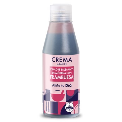 Crema de vinagre de módena con frambuesa Aliña tu Dia botella 250 ml-0