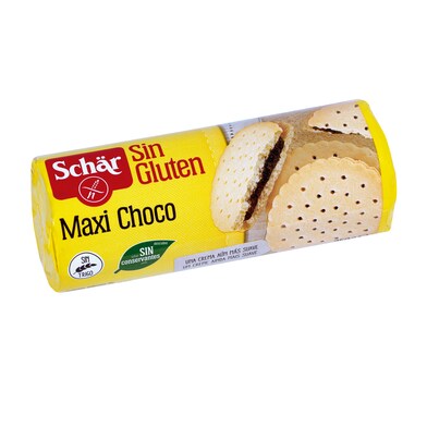 Galletas rellenas de chocolate sin gluten Dr. Schar paquete 250 g-0