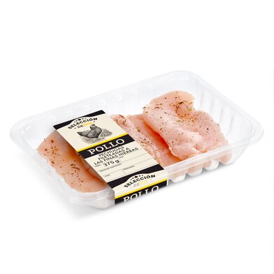 Filetes de pechuga de pollo a las finas hierbas Selección de Dia bandeja 375 g-0 Filetes de pechuga de pollo a las finas hierbas Selección de Dia bandeja 375 g-0