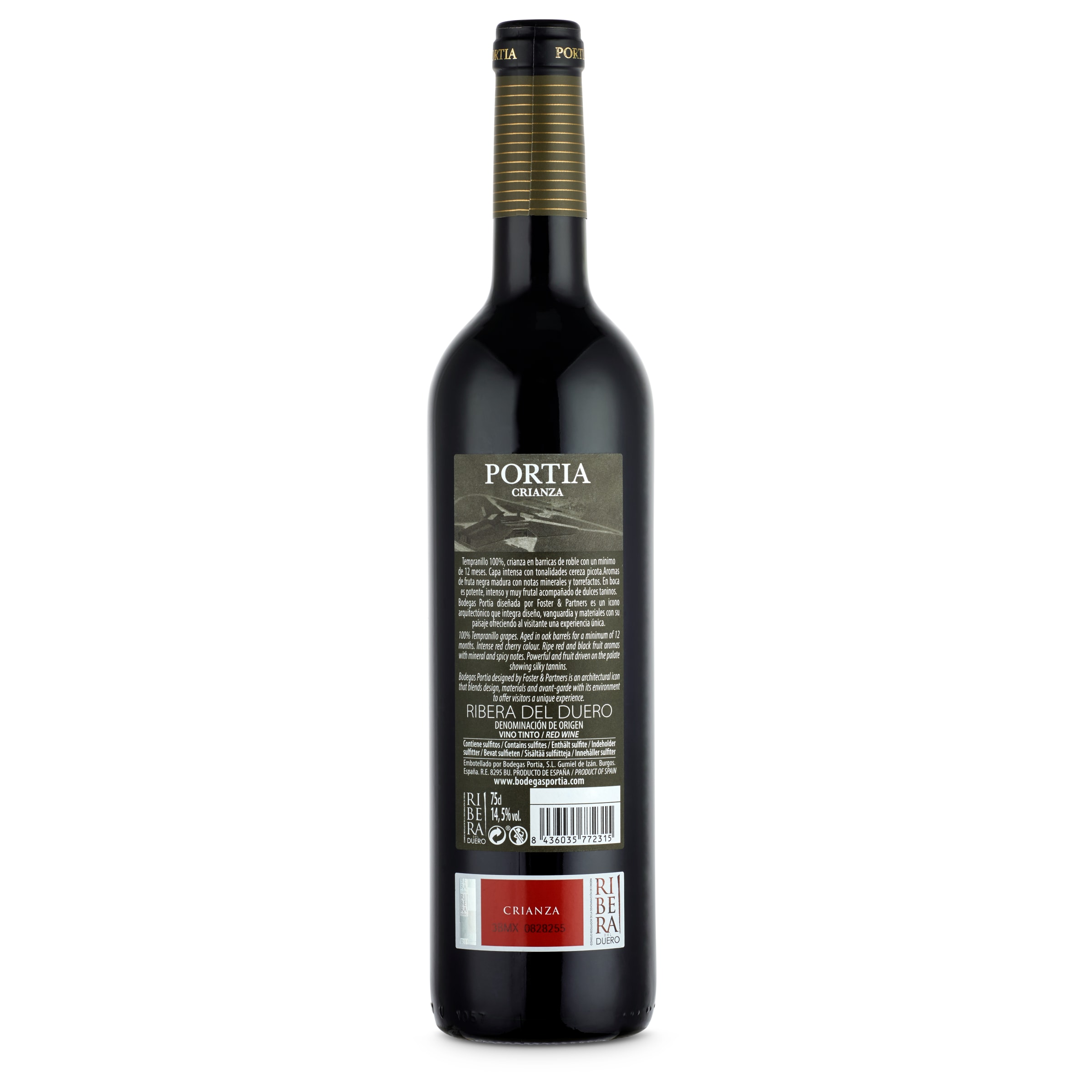 Vino tinto Portia 75 cl
